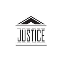 Logo-Designvorlage für Anwaltskanzlei und Anwaltskanzlei vektor