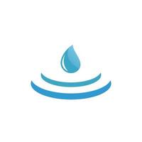 Wasser-Logo-Design-Vektor vektor