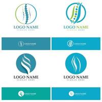 ryggraden diagnostik symbol logotyp mall vektor illustration design