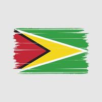 guyana flagga borste vektor. National flagga vektor