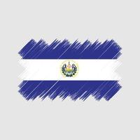 el salvador flag pinsel. Nationalflagge vektor