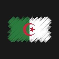 Algeriets flaggborste. National flagga vektor