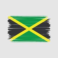 Bürste Vektor der Jamaika-Flagge. Nationalflagge
