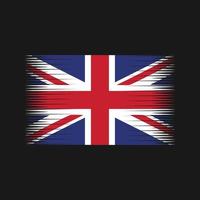 Storbritannien flagga vektor. National flagga vektor