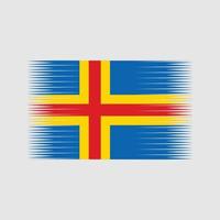 åland öarna flagga vektor. National flagga vektor