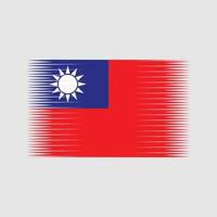 Vektor der Taiwan-Flagge. Nationalflagge