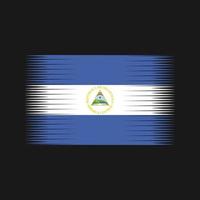 nicaragua flagga vektor. National flagga vektor