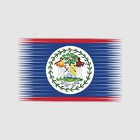 Vektor der Belize-Flagge. Nationalflagge