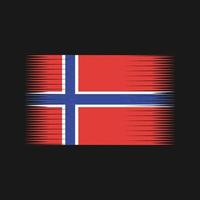 Norwegen-Flaggenvektor. Nationalflagge vektor