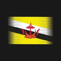 brunei flagga vektor. National flagga vektor