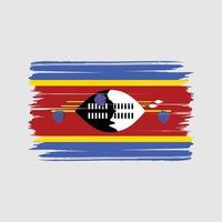 swazilands flagga borste vektor. National flagga vektor