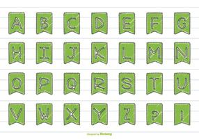 Nettes Handgezeichnetes Art-Alphabet-Set vektor