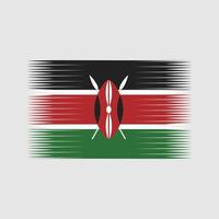 kenya flagga vektor. National flagga vektor