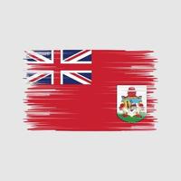 bermuda flaggborste. National flagga vektor