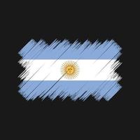 Bürste der argentinischen Flagge. Nationalflagge vektor