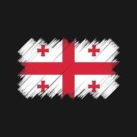georgia flagga borste. National flagga vektor