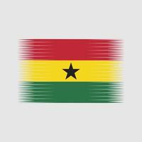 Ghana-Flaggenvektor. Nationalflagge vektor