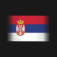 serbien flaggenvektor. Nationalflagge vektor