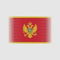 Vektor der montenegro-Flagge. Nationalflagge