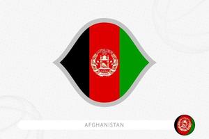 afghanistan flagga för basketboll konkurrens på grå basketboll bakgrund. vektor