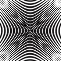 psychedelische Spirale mit radialen Strahlen, vektor