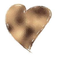 guld glitter hjärta vektor
