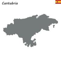 Hochwertige Karte Autonome Gemeinschaft Spaniens. vektor