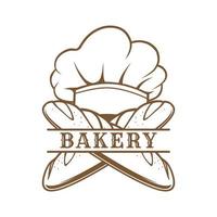 bageri logotyp begrepp vektor
