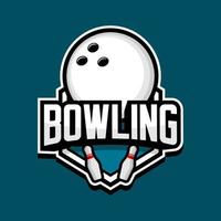 bowling team logotyp vektor