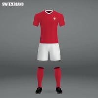 Fußballtrikot schweiz 2018 vektor