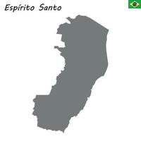 hög kvalitet Karta av stat Brasilien vektor