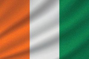Nationalflagge der Elfenbeinküste vektor