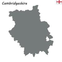 Hochwertige Karte ist eine zeremonielle Grafschaft Englands vektor