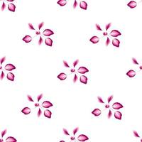 modisches, nahtloses tropisches Muster mit leuchtend rosa Pflanzen und Blättern auf hellem Hintergrund. Dschungelblatt nahtloser Vektormusterhintergrund. Tapete mit exotischem Dschungeldruck. Natur dekorativ. Sommer vektor