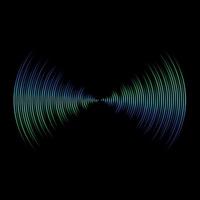 Flerfärgad ljud Vinka från utjämnare bakgrund vektor