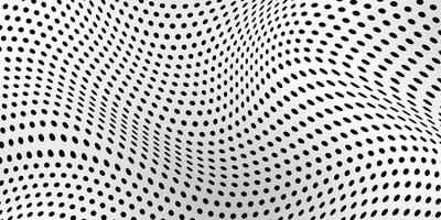abstrakt Vinka punkt halvton mönster, rutnät papper bakgrund vektor