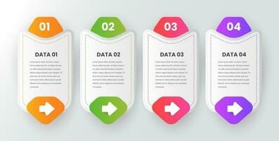 färgrik företag infographic design element vektor
