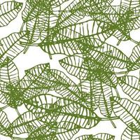 abstrakte farbenfrohe doodle Palmblätter, Blume mit nahtlosem Muster der Locken. vektor