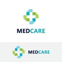 hälso-och sjukvård logotyp vektor