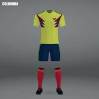 fotboll utrustning av colombia vektor