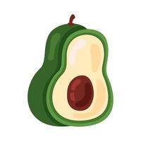 Avocado frisches Gemüse vektor