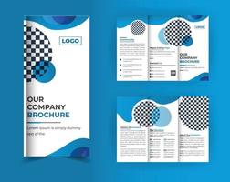 corporate business trefaldig broschyr formgivningsmall vektor