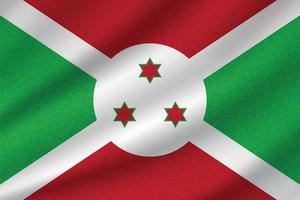 Burundis nationella flagga vektor