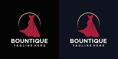 Bountique-Logo-Design-Vektor mit kreativem, einzigartigem Konzept-Premium-Vektor vektor