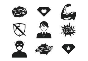 Superhero kids icon