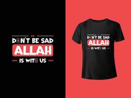 kreatives islamisches T-Shirt-Design vektor