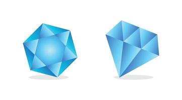 vektor illustration av blå diamant