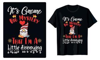 Frohe Weihnachten Gnome Designs für T-Shirt, Banner, Karten, Dekoration, Becher, etc vektor