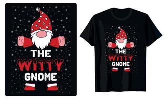 Frohe Weihnachten Gnome Designs für T-Shirt, Banner, Karten, Dekoration, Becher, etc vektor