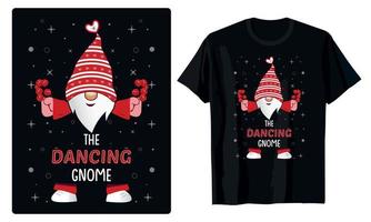 Frohe Weihnachten Gnome Designs für T-Shirt, Banner, Karten, Dekoration, Becher, etc vektor